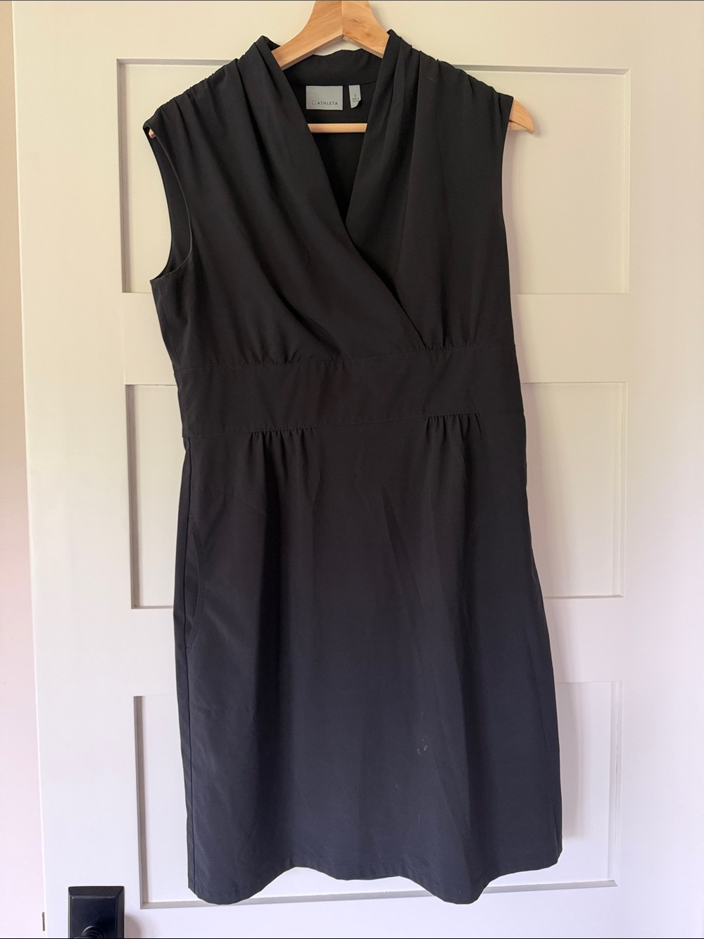 Athleta sundress in tech material black size 8